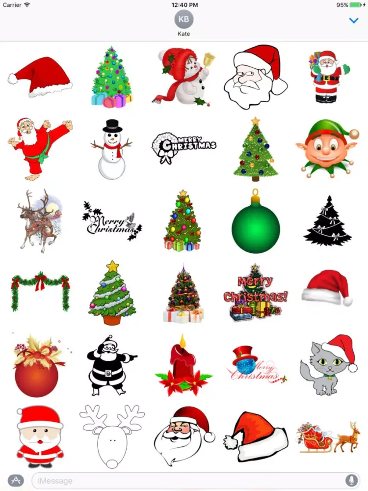 Capturas de pantalla de Fun Christmas Stickers ! iPad 