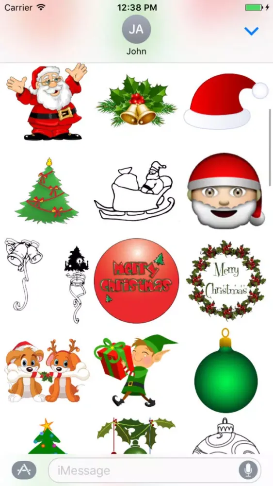 Capturas de pantalla de Fun Christmas Stickers !