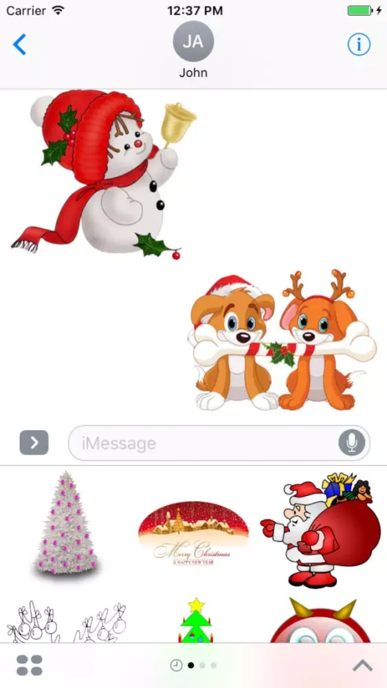 Capturas de pantalla de Fun Christmas Stickers !