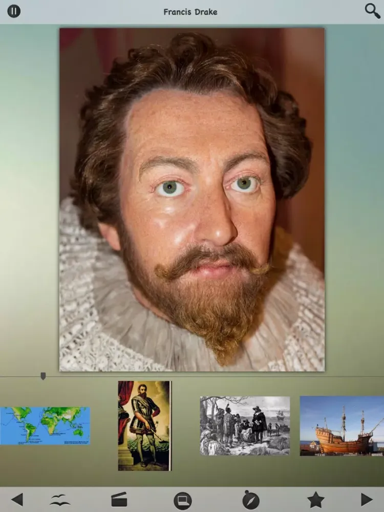 Ảnh chụp màn hình của Famous Explorers Info Kit iPad 