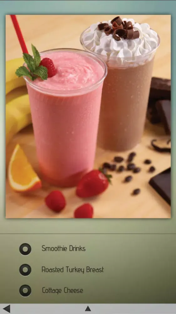 Tangkapan layar High-Protein Foods Guide