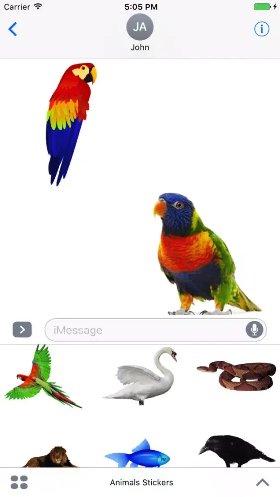 تصاویر Fun Animals Stickers!