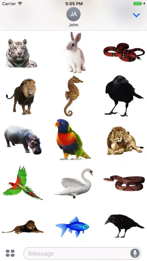تصاویر Fun Animals Stickers!