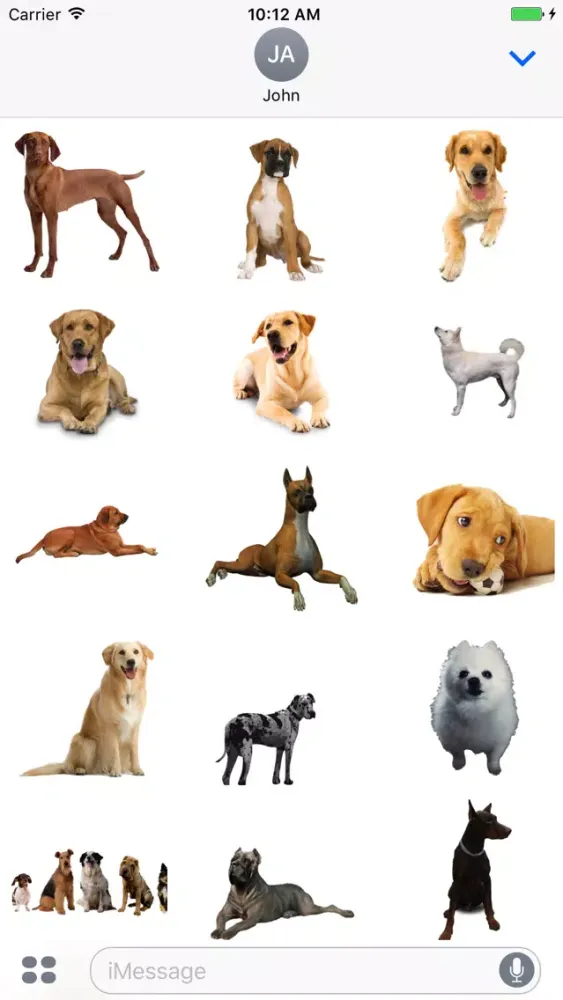 Dogs Stickers for iMessage 스크린샷