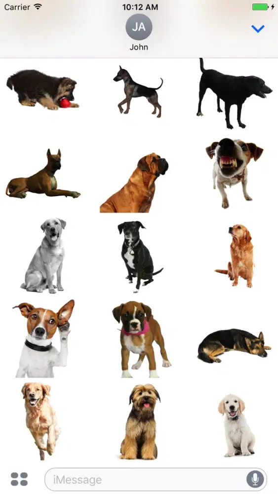 Dogs Stickers for iMessage 스크린샷