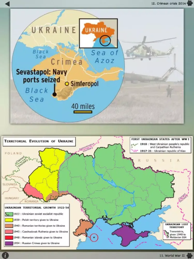 Ảnh chụp màn hình của History of Crimea iPad 