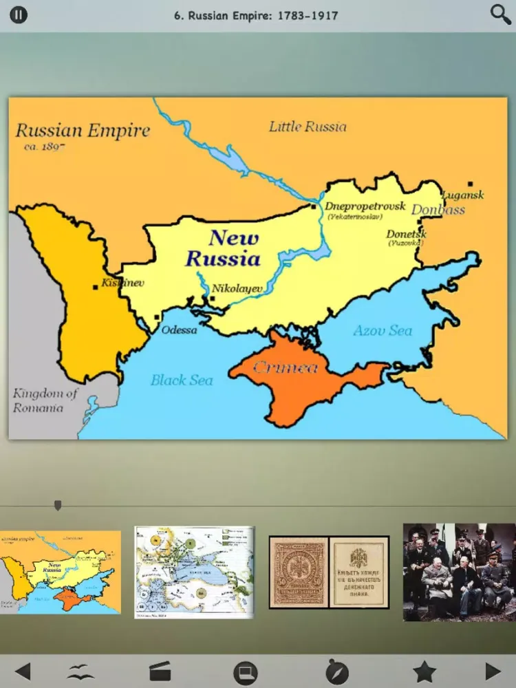 Ảnh chụp màn hình của History of Crimea iPad 