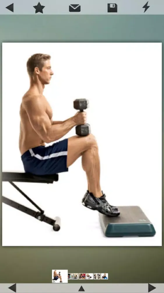 Tangkapan layar Bodybuilding Exercises Database