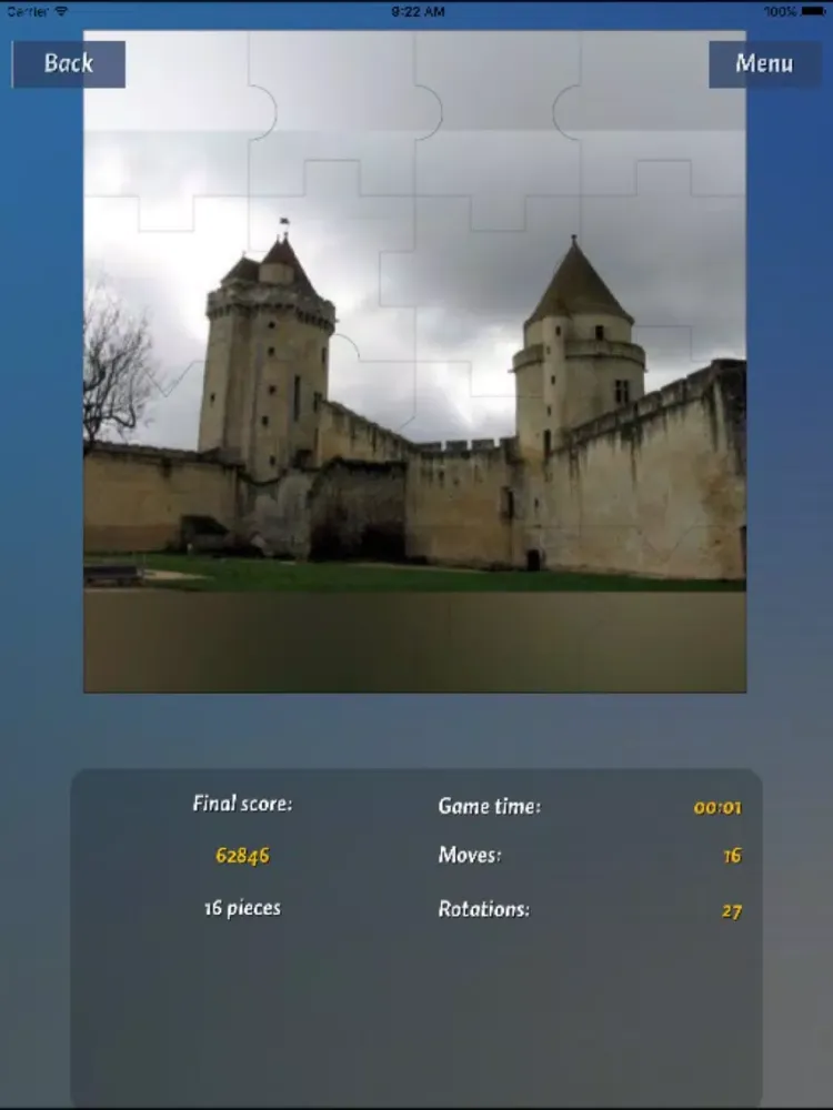 Castles Puzzle Center iPad  سکرین شاٹس