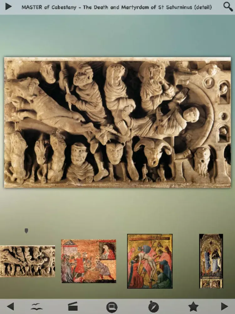 Capturas de tela do Medieval Art Gallery iPad 