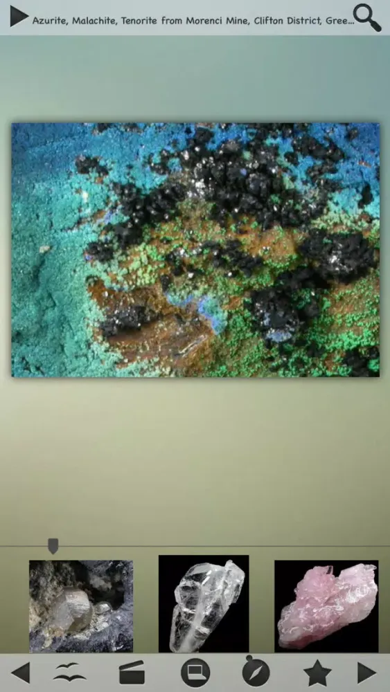 Ảnh chụp màn hình của Rocks & Minerals