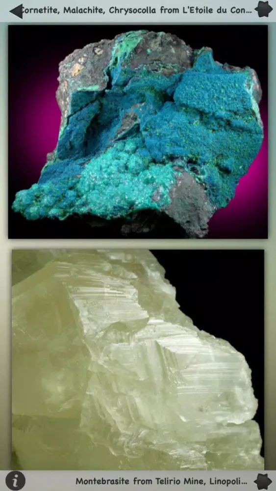 Ảnh chụp màn hình của Rocks & Minerals