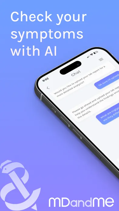 Скриншоты MDandMe: AI Symptom Checker
