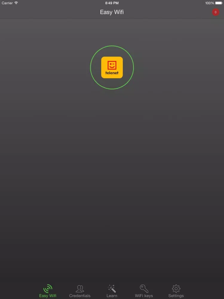 Captures d'écran de Easy Wifi : automatic connection hotspots fon zon belgacom telenet voo freewifi sfr orange and iCloud sync iPad 