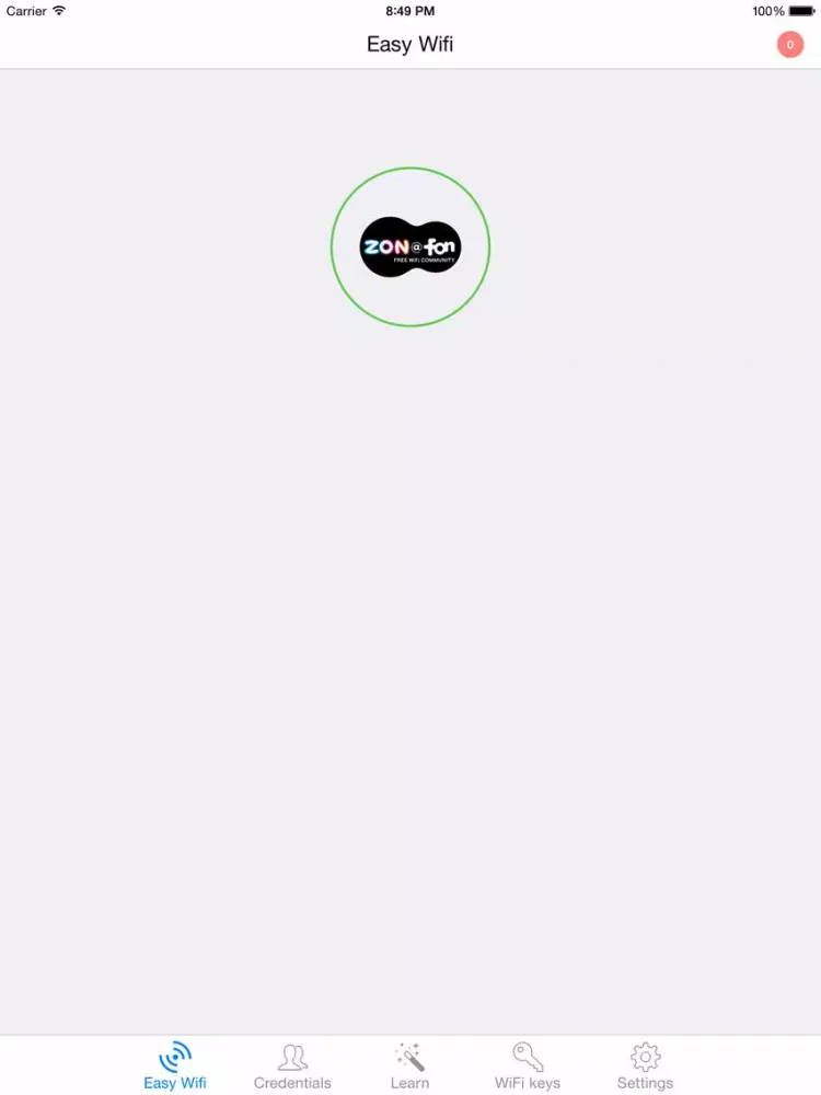 Captures d'écran de Easy Wifi : automatic connection hotspots fon zon belgacom telenet voo freewifi sfr orange and iCloud sync iPad 