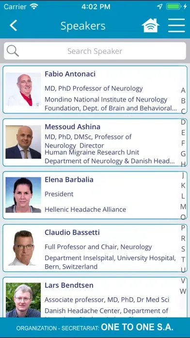 Capturas de tela do EHF Congress 2019