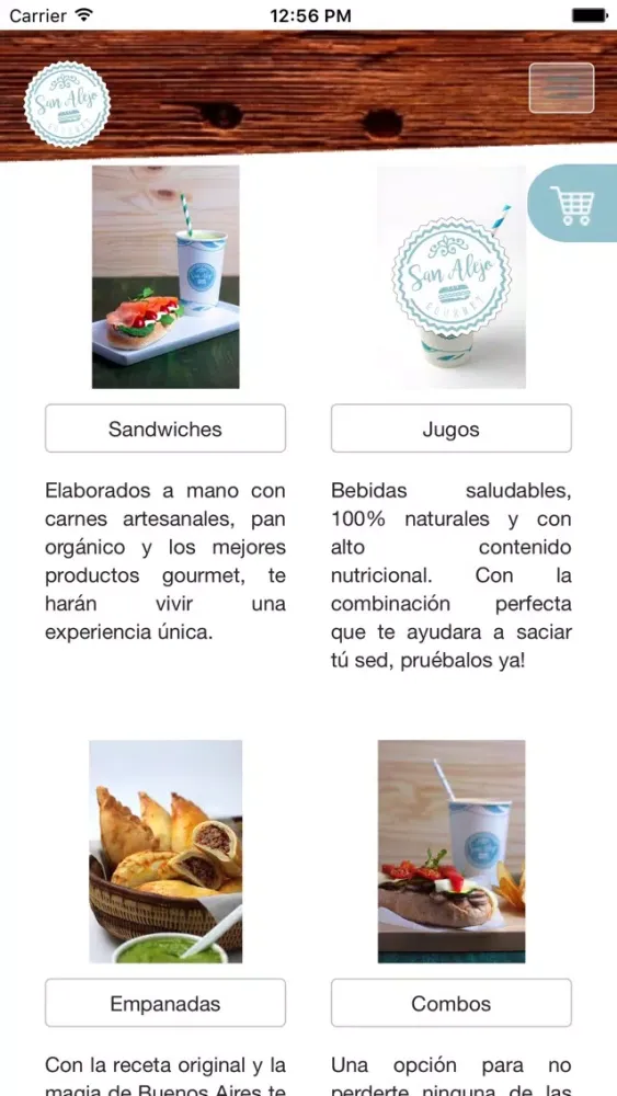 Capturas de pantalla de San Alejo Gourmet