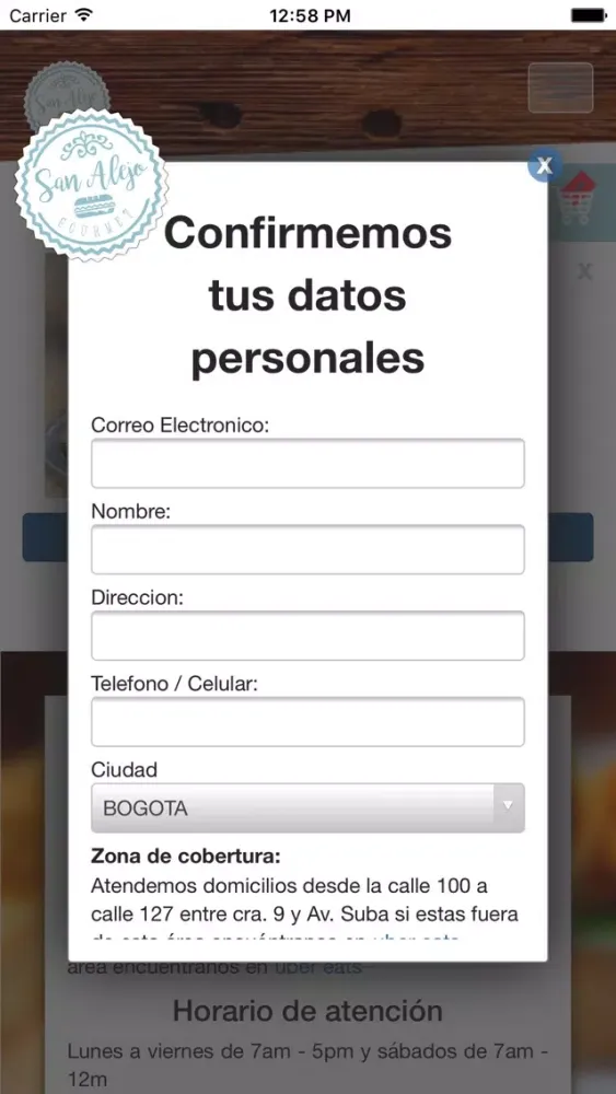 Capturas de pantalla de San Alejo Gourmet