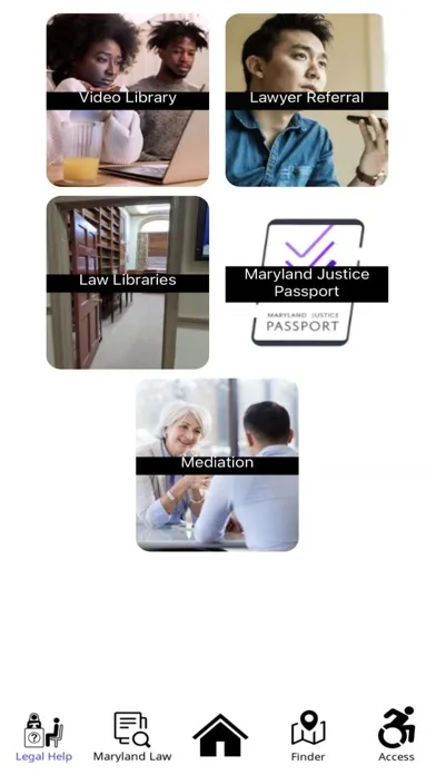 Maryland Court Help Screenshots