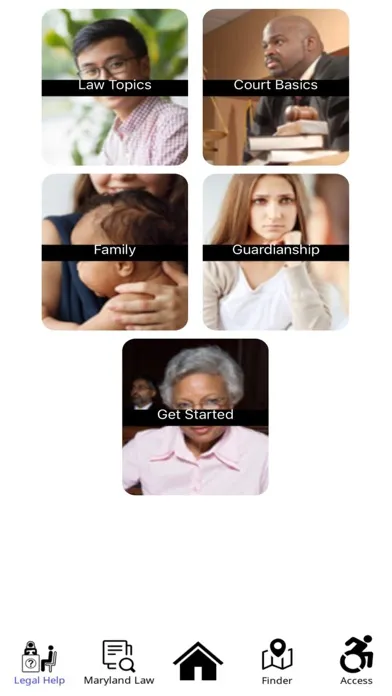 Maryland Court Help Screenshots