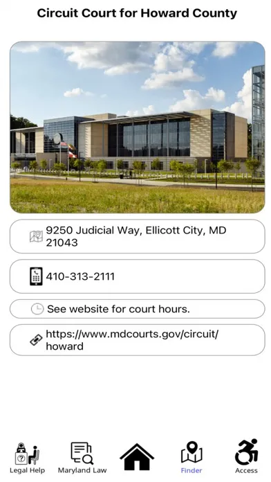 Maryland Court Help Screenshots