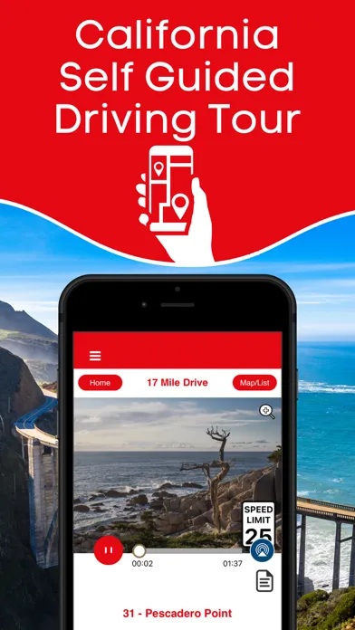 Ảnh chụp màn hình của California GPS Audio Tours