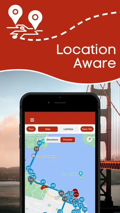 San Francisco Driving GPS Tour Screenshots