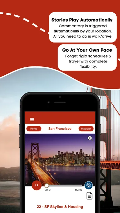 San Francisco Driving GPS Tour Screenshots