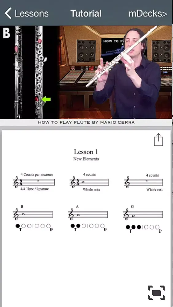 Ảnh chụp màn hình của How to Play Flute by Mario Cerra Vol. 1
