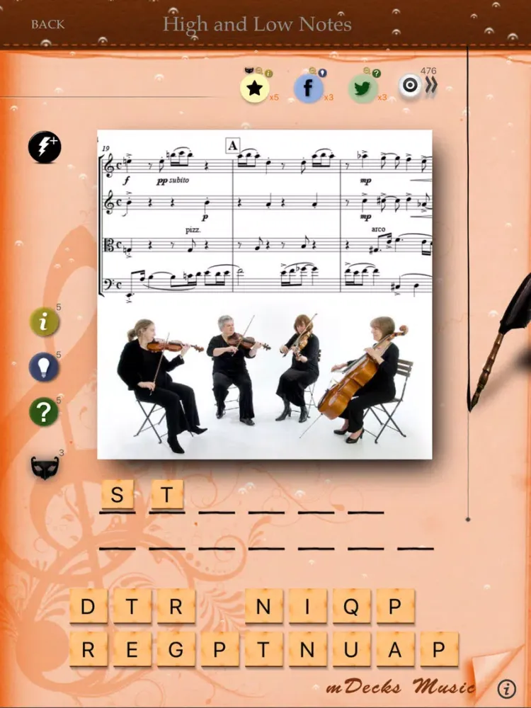 Ảnh chụp màn hình của Music Theory Puzzles 2 iPad 