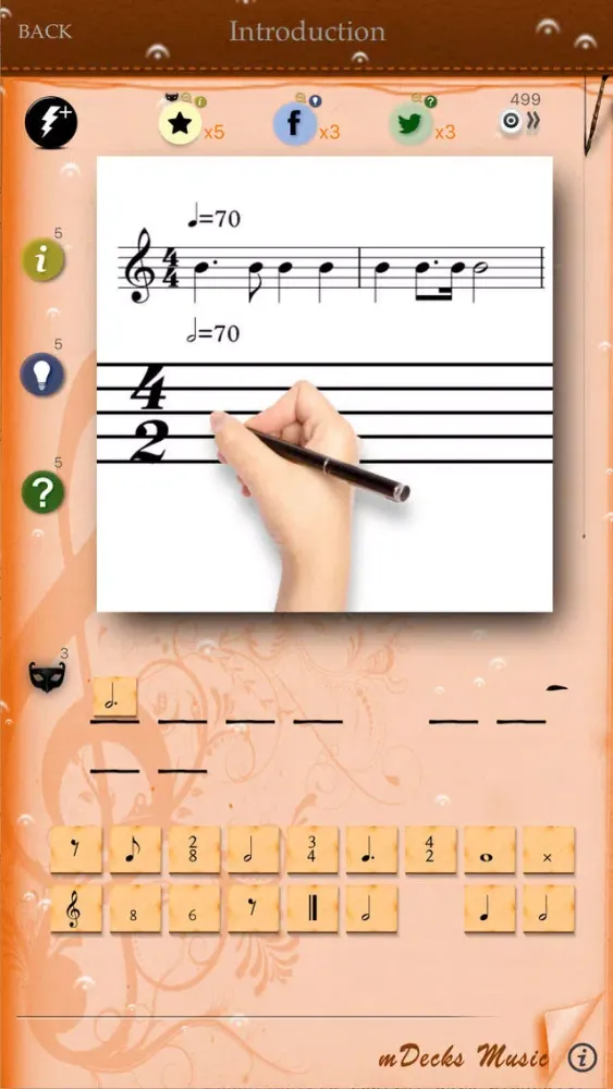 Ảnh chụp màn hình của Music Theory Puzzles 2