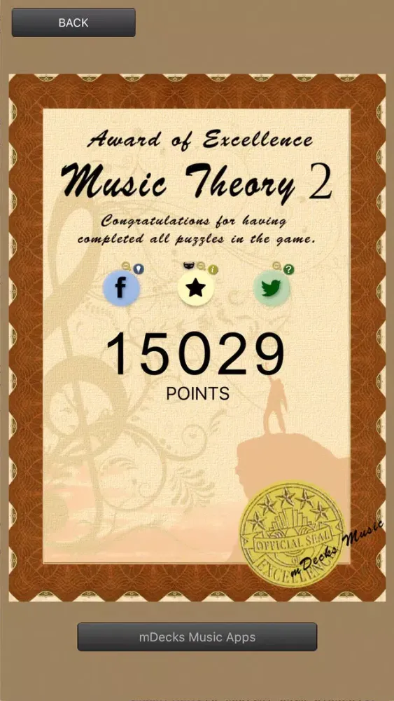 Ảnh chụp màn hình của Music Theory Puzzles 2