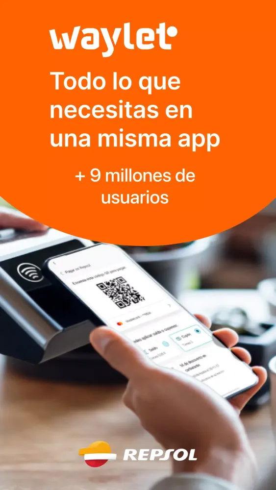 Screenshot di Waylet. Pagos con el móvil
