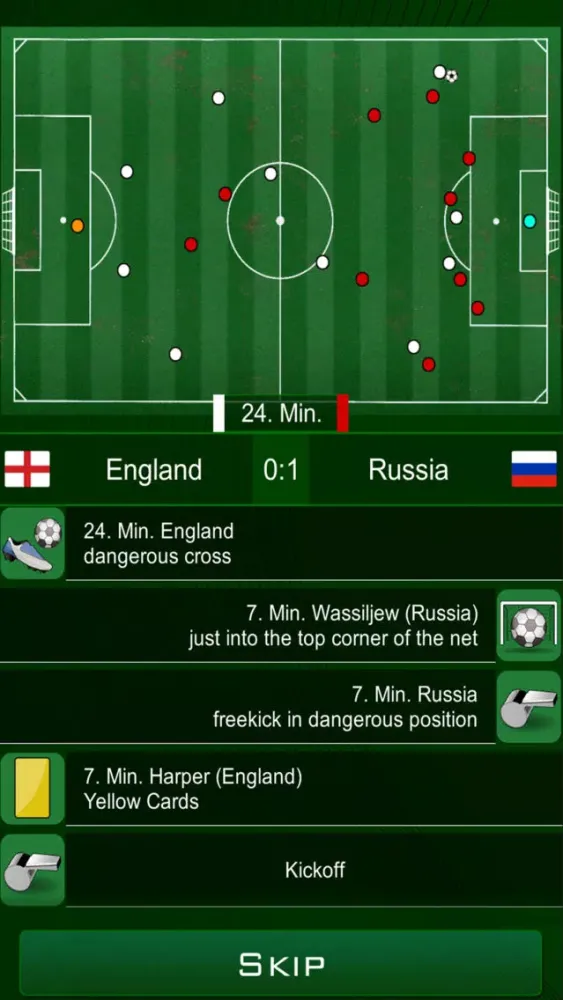 Tangkapan skrin Euro 2016 Manager Pro