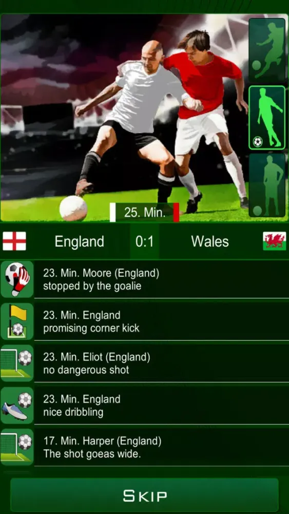 Tangkapan skrin Euro 2016 Manager Pro