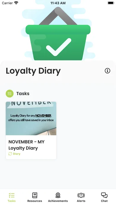 Loyalty Diary Screenshots