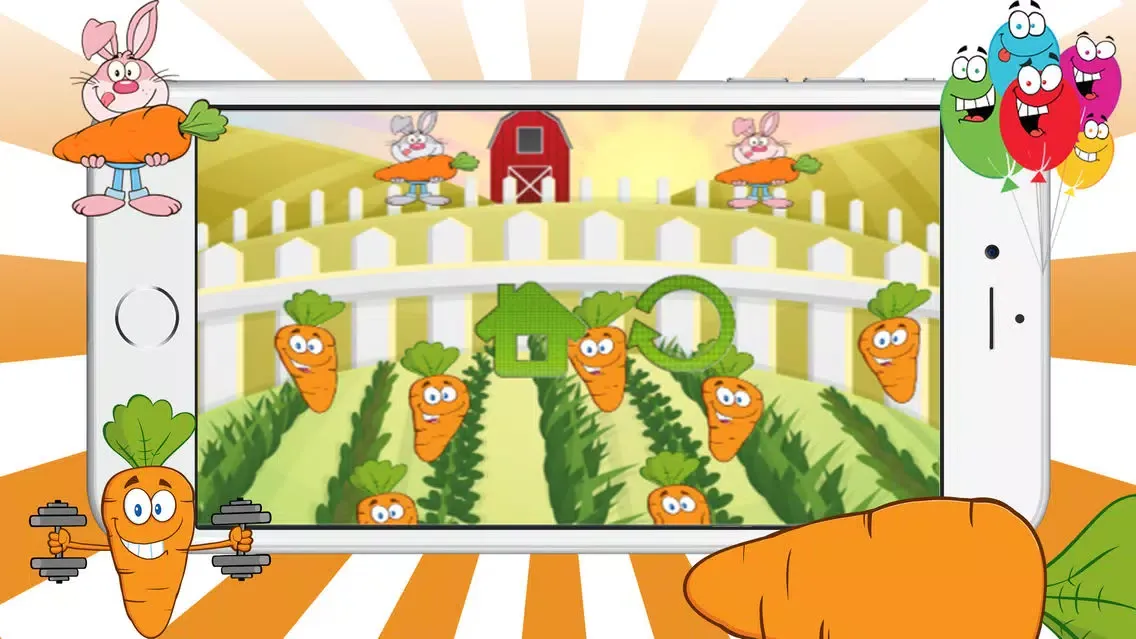 Rabbit adventures game simple for kid and adult learn skill應用截圖