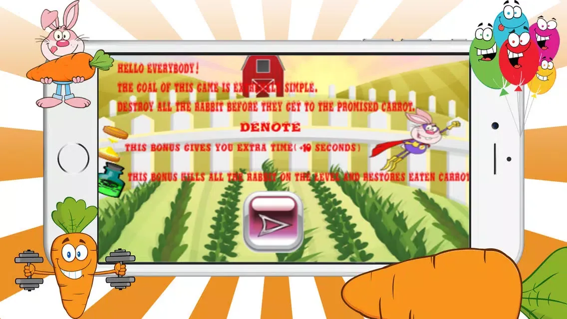 Rabbit adventures game simple for kid and adult learn skill應用截圖