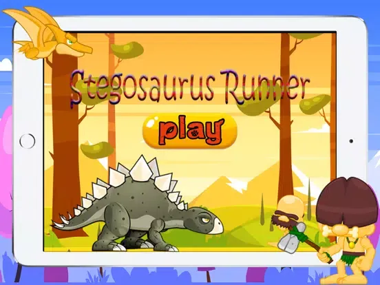 صور Games stegosaurus runner in park for kids iPad 