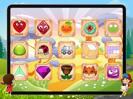 ภาพหน้าจอของ Smart kids game shape matching iPad 