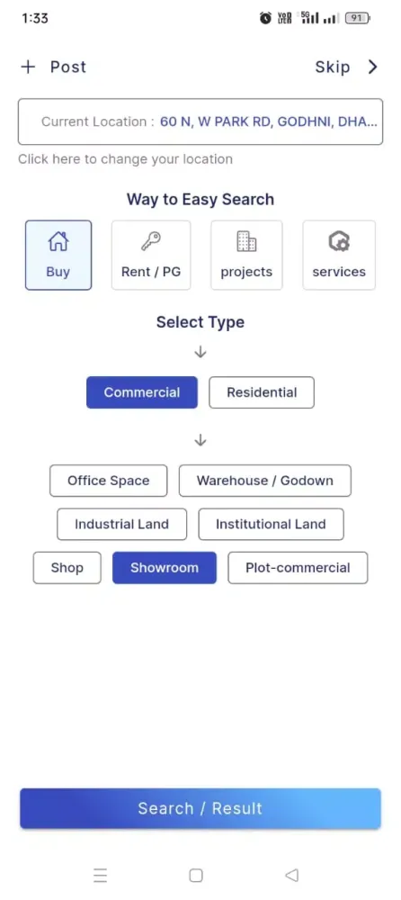 Zrzuty ekranu Property On Location Buy/Sell
