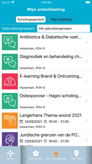 Zrzuty ekranu HOZL Werkafspraken