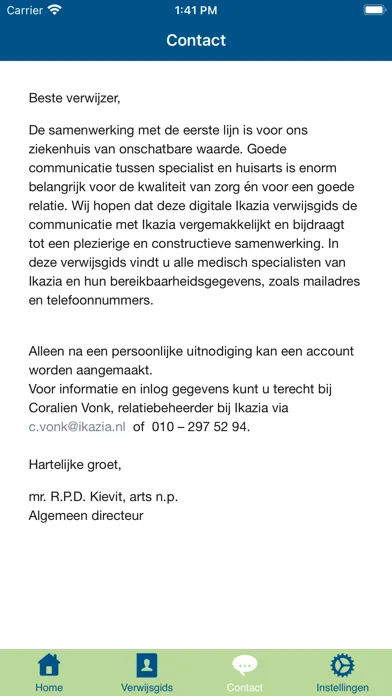 Tangkapan skrin Verwijsgids Ikazia
