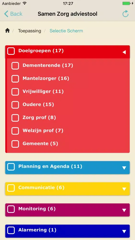 Capturas de pantalla de SamenZorg