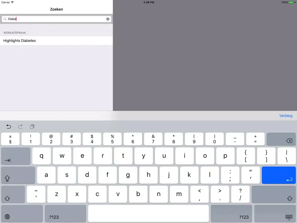 Zrzuty ekranu Synchroon iPad 
