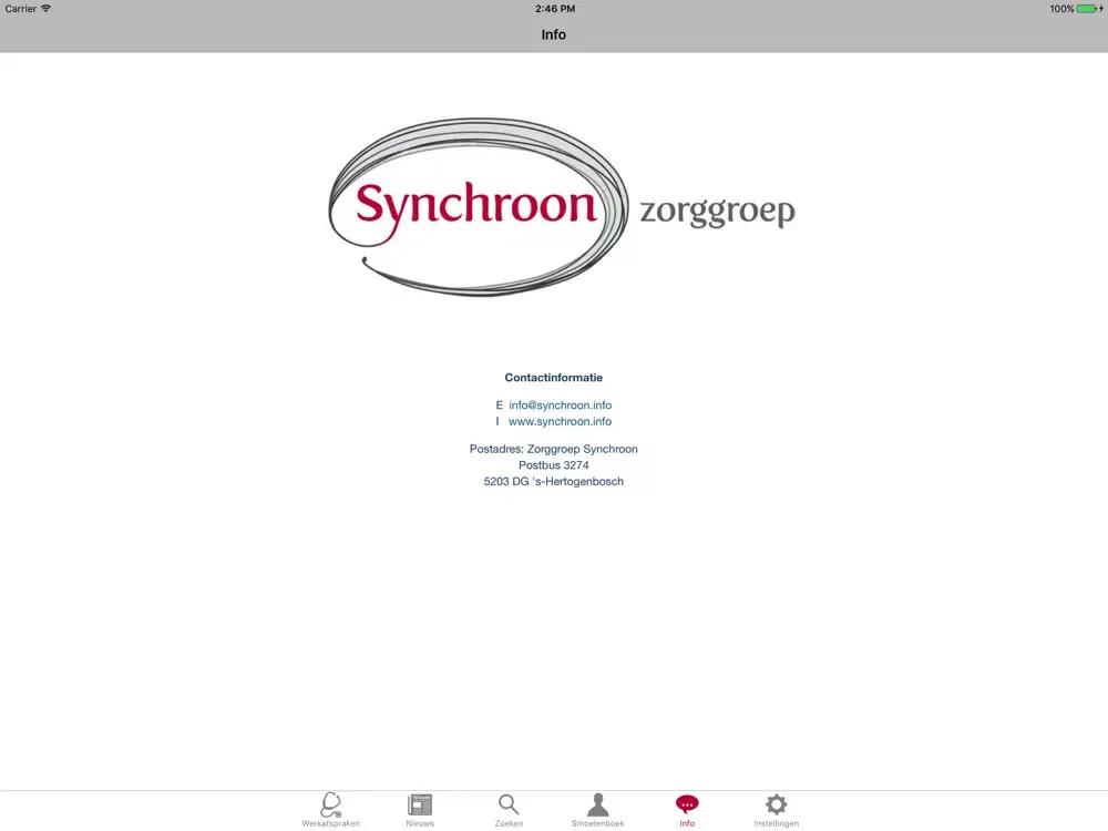Zrzuty ekranu Synchroon iPad 