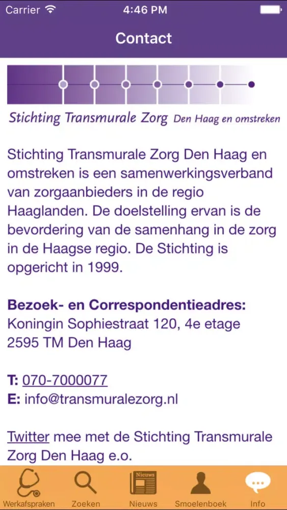 Capturas de tela do Transmurale Werkafspraken Den Haag e.o.