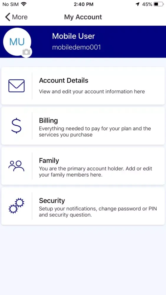 Ảnh chụp màn hình của Atlantic Health Virtual Visit