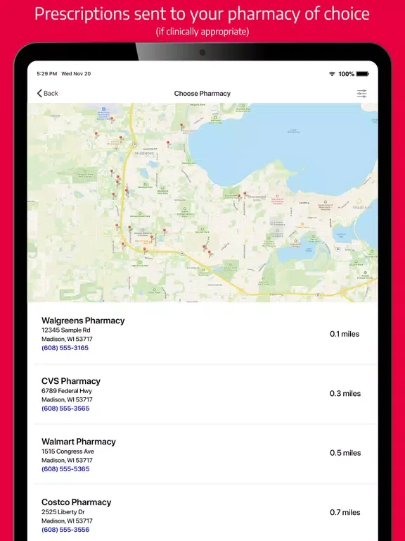 Ảnh chụp màn hình của GHC Care OnDemand iPad 
