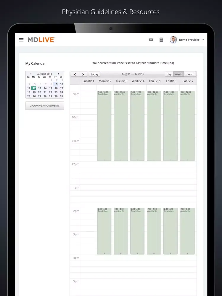 MDLIVE for Providers iPad  스크린샷